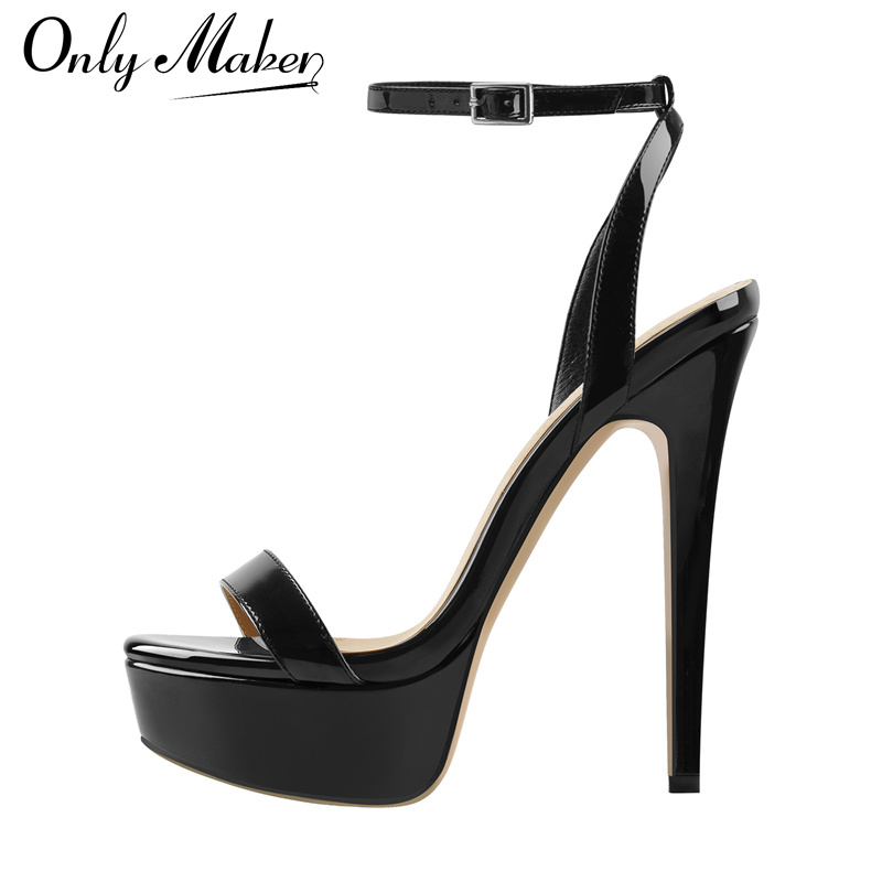 Ankle Strap Heels - Onlymaker Sandalias de tacón alto de