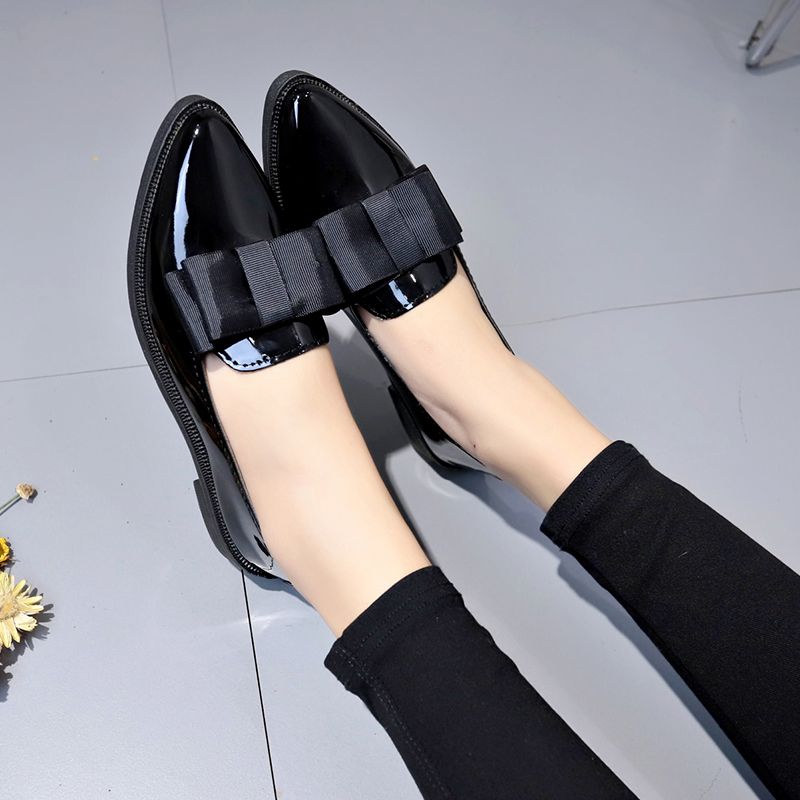 Zapatos Planos de Piel Sintéti - Women Shoes Formal reseña y precio