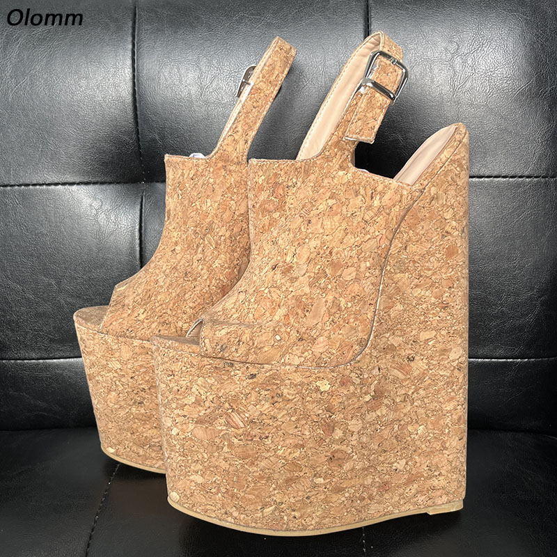 Olomm, sandalias de plataforma - Cork Wedge Sandal reseña y precio