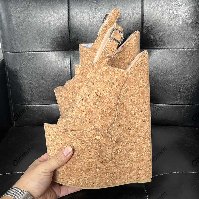 Olomm, sandalias de plataforma - Cork Wedge Sandal reseña y precio