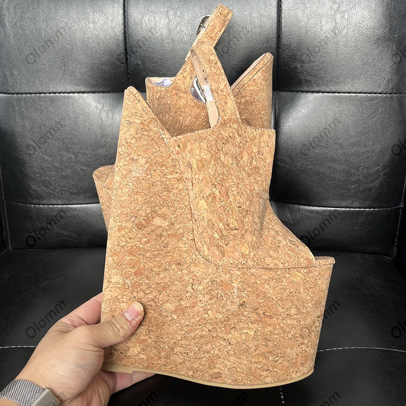 Olomm, sandalias de plataforma - Cork Wedge Sandal reseña y precio