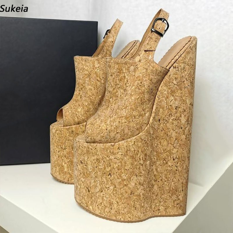 Sukeia, sandalias de plataform - Cork Wedge Sandal reseña y precio