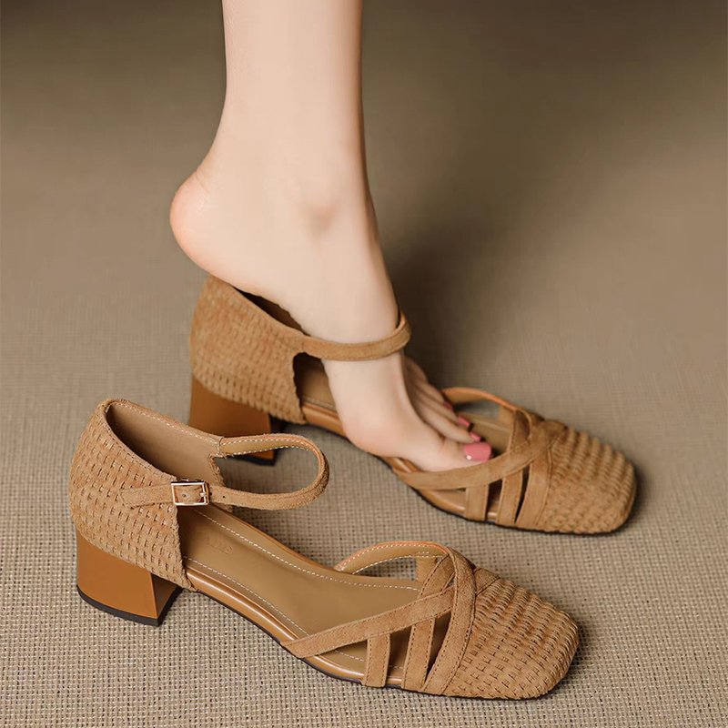 Sandalias de tacón alto de tej - Ankle Strap Heels reseña y precio