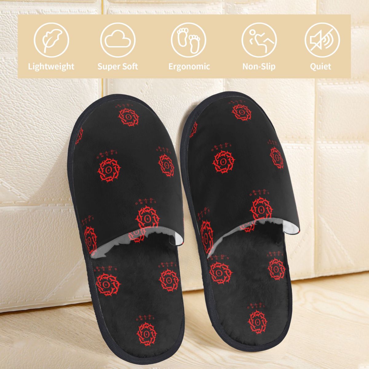 Pantuflas con el logotipo de l - Women Shoes Logo reseña y precio