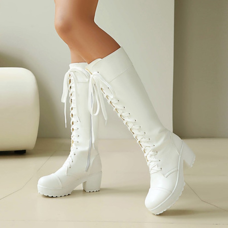 Botas de combate hasta la rodi - High Knee Heel Boots reseña y precio